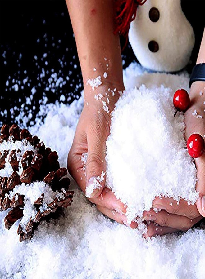 53 Arts Artificial Fake Fluffy Instant Ice Snow Making Powder Kit for Girls Boys Kids Fun Play Party,Christmas Tree Decorations Decor Items for Home Fun Ice Snow Playtime (100 gm) - Image 2